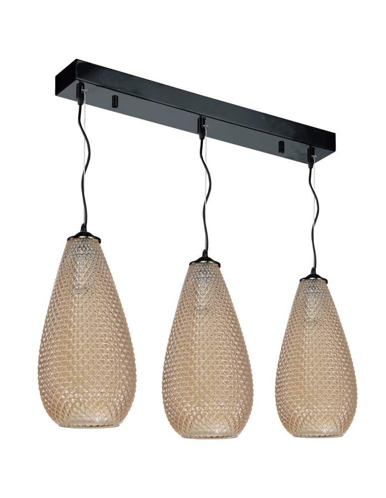 Pendant lamps - Milagro PETRA 3xE27 pendant lamp ML5483 - product kolory-swiatla.pl 2