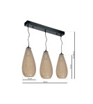 Pendant lamps - Milagro PETRA 3xE27 pendant lamp ML5483 - product 9