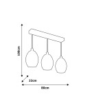 Pendant lamps - Milagro BELIZE 3xE27 pendant lamp ML5487 - product 3