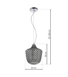 Pendant lamps - Milagro ORLANDO 1xE27 pendant lamp ML5549 - product 9