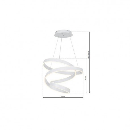 Milagro Lampa wisząca ANDROMEDA WHITE 100W LED ML5492