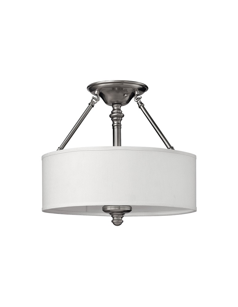 Chandelier with lampshade - Hinkley SUSSEX 3x75W E27 HK/SUSSEX/SF Ceiling light - product kolory-swiatla.pl 1