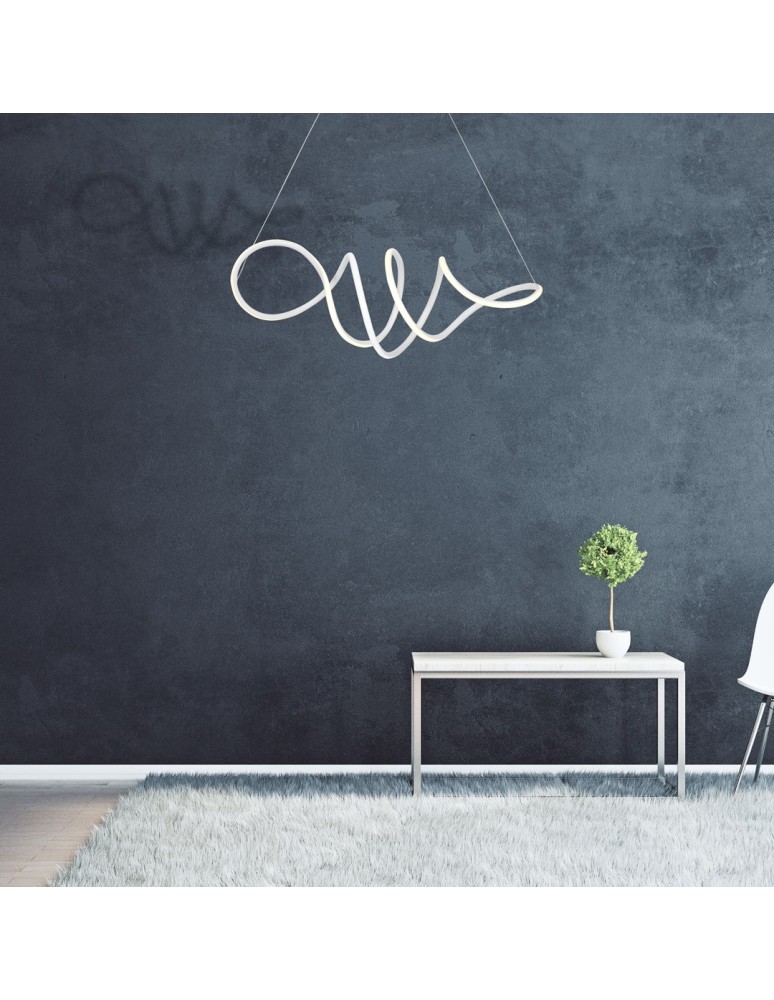 Pendant lamps - Milagro LOCA WHITE 56W LED pendant lamp ML5491 - product kolory-swiatla.pl 3