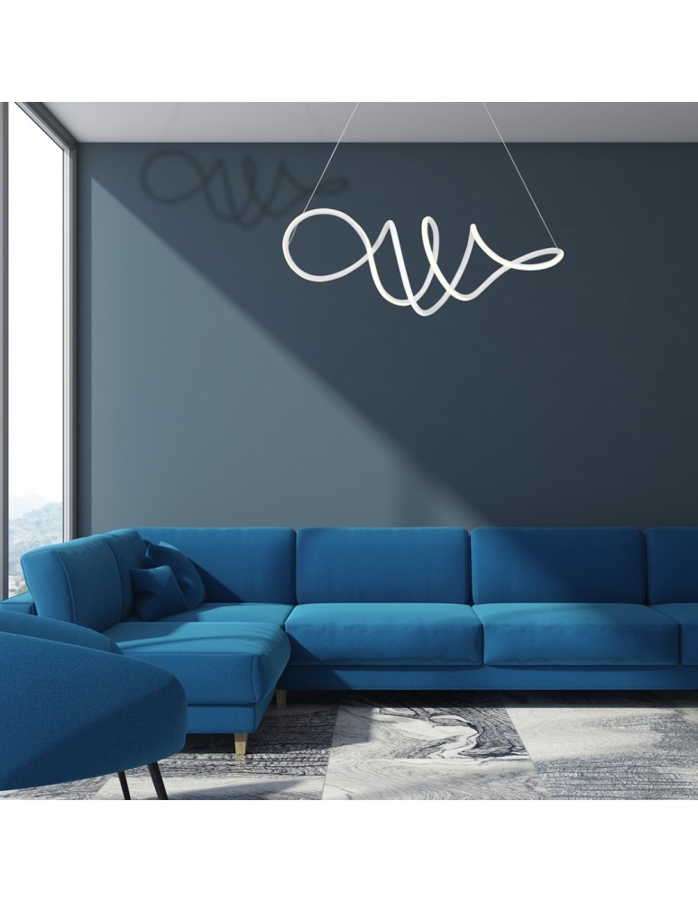 Pendant lamps - Milagro LOCA WHITE 56W LED pendant lamp ML5491 - product kolory-swiatla.pl 4