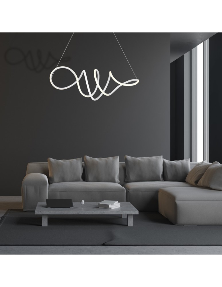 Pendant lamps - Milagro LOCA WHITE 56W LED pendant lamp ML5491 - product kolory-swiatla.pl 6