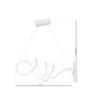 Pendant lamps - Milagro LOCA WHITE 56W LED pendant lamp ML5491 - product 7