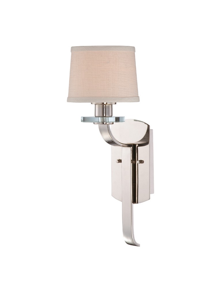 Wall lamps with lampshade - Quoizel SUTTON PLACE 1x75W E27 QZ/SUTTON PL1 Wall lamp. - product kolory-swiatla.pl 1