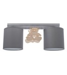 Children's ceiling lamps - Milagro ceiling lamp teddy bear 2xE27 MLP4964 - product 1