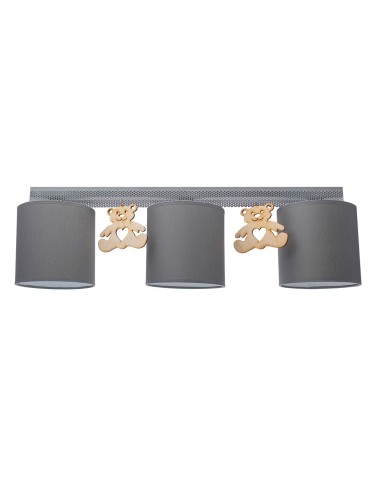 Milagro ceiling lamp bear 3xE27 MLP4965.