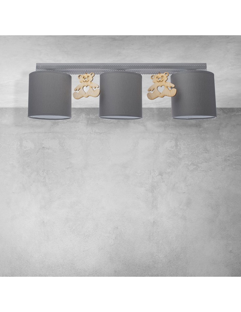 Children's ceiling lamps - Milagro ceiling lamp bear 3xE27 MLP4965. - product kolory-swiatla.pl 7