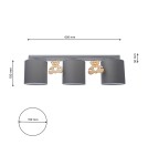 Children's ceiling lamps - Milagro ceiling lamp bear 3xE27 MLP4965. - product 9