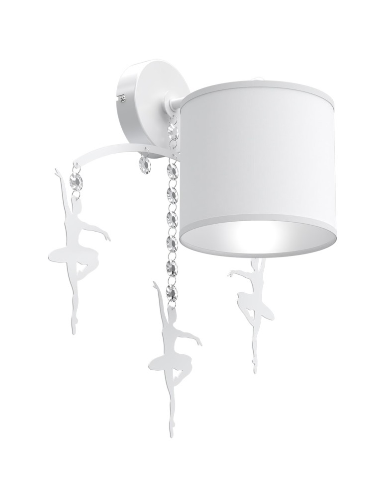 Children's wall lamps - Milagro Wall lamp BALETNICA WHITE 1xE27 MLP4966 - product kolory-swiatla.pl 2