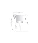 Children's wall lamps - Milagro Wall lamp BALETNICA WHITE 1xE27 MLP4966 - product 7