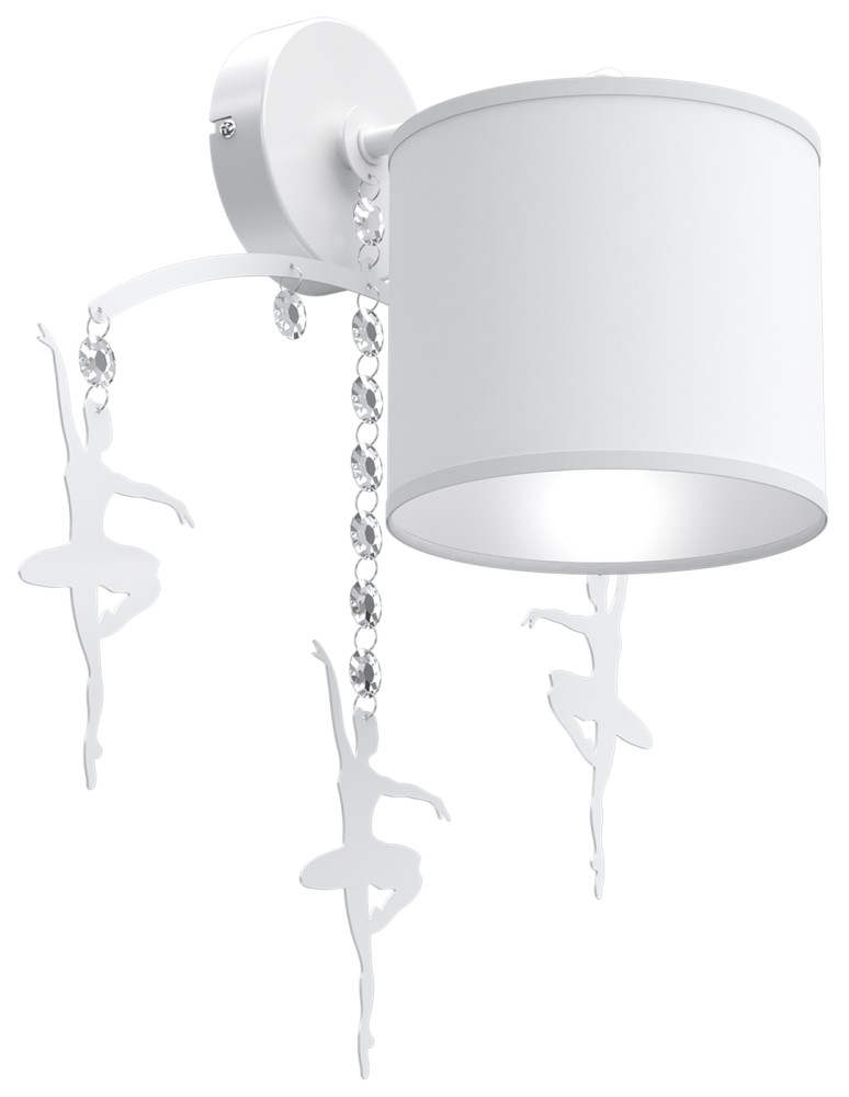Children's wall lamps - Milagro Wall lamp BALETNICA WHITE 1xE27 MLP4966 - product kolory-swiatla.pl 8