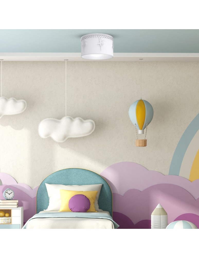 Children's ceiling lamps - Milagro BALETNICA WHITE 1xE27 MLP4970 ceiling lamp. - product kolory-swiatla.pl 3