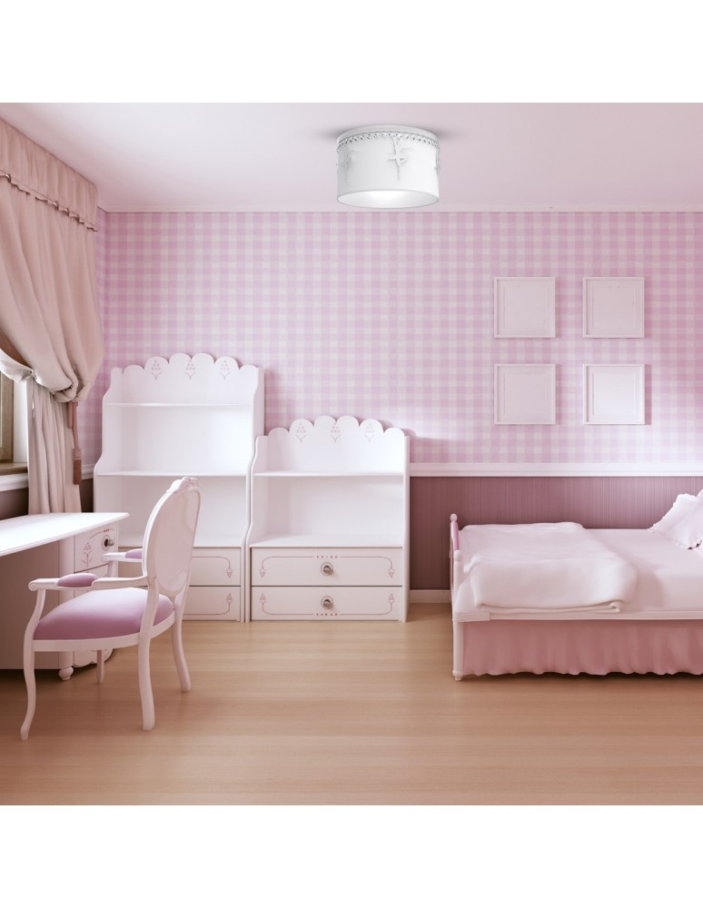 Children's ceiling lamps - Milagro BALETNICA WHITE 1xE27 MLP4970 ceiling lamp. - product kolory-swiatla.pl 6