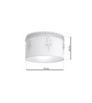 Children's ceiling lamps - Milagro BALETNICA WHITE 1xE27 MLP4970 ceiling lamp. - product 7