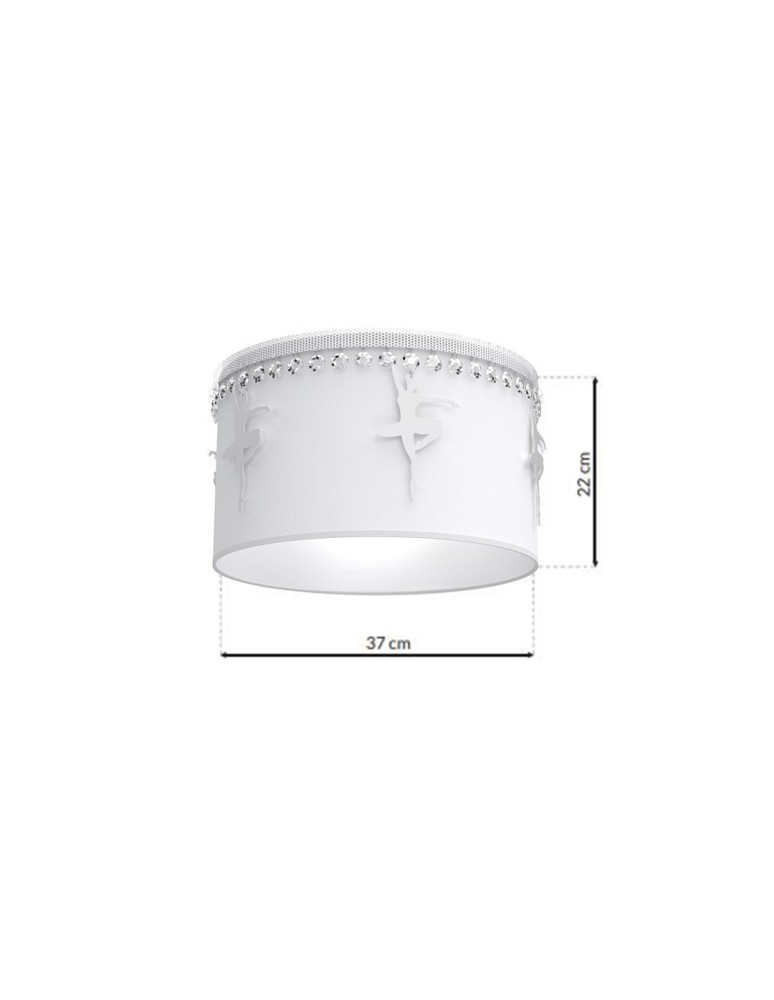 Children's ceiling lamps - Milagro BALETNICA WHITE 1xE27 MLP4970 ceiling lamp. - product kolory-swiatla.pl 7