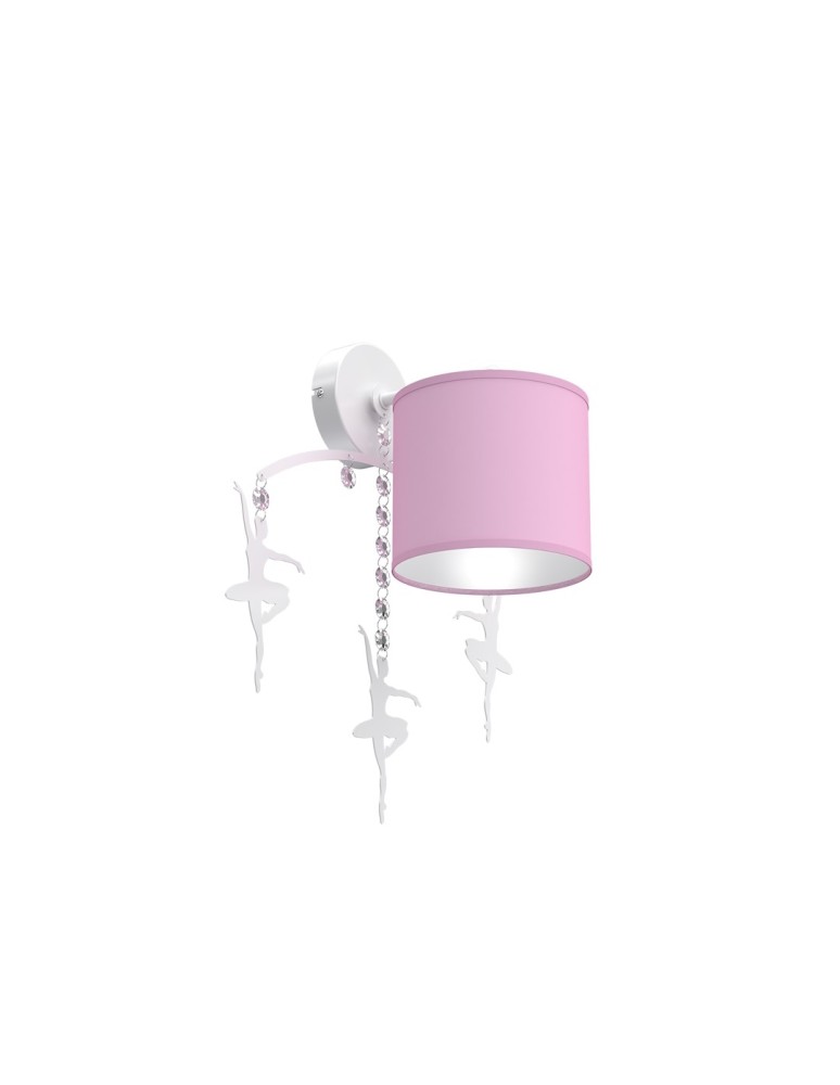 Children's wall lamps - Milagro Wall lamp BALETNICA PINK 1xE27 MLP4971 - product kolory-swiatla.pl 1