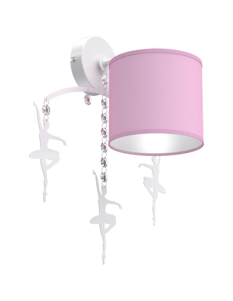 Children's wall lamps - Milagro Wall lamp BALETNICA PINK 1xE27 MLP4971 - product kolory-swiatla.pl 8