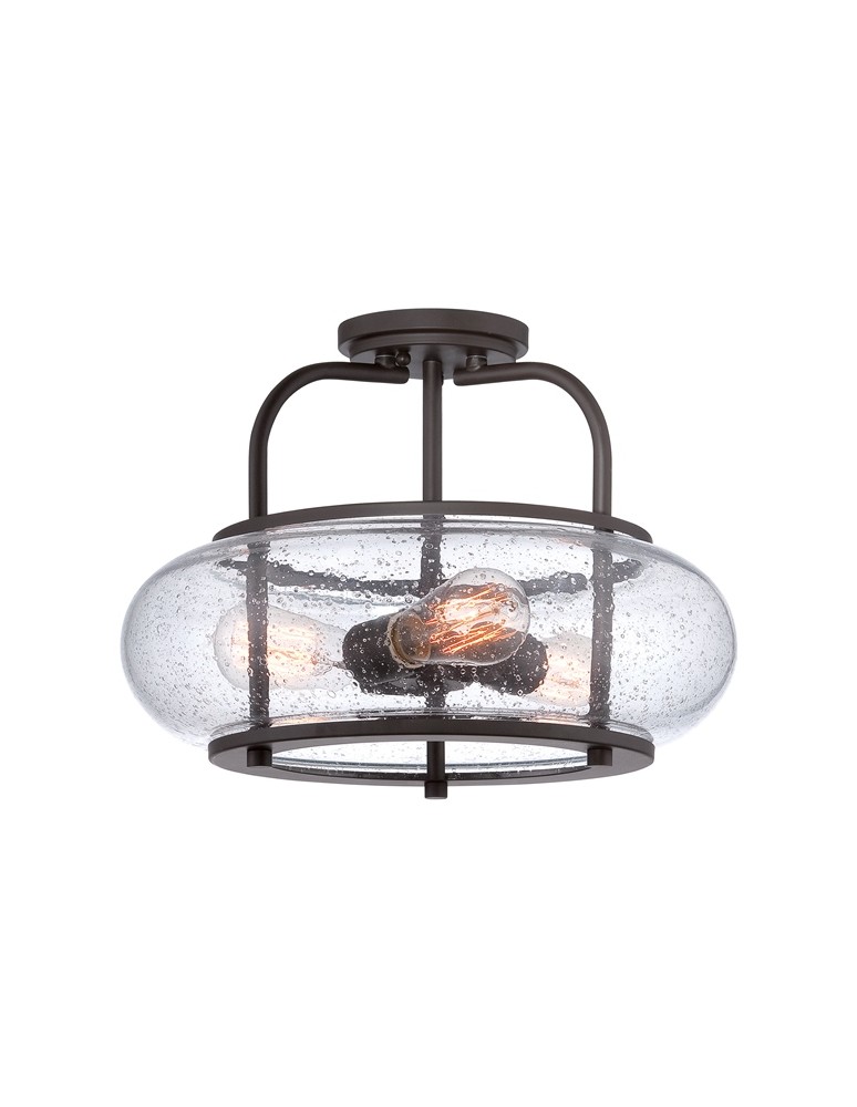 Ceiling lamps - Quoizel TRILOGY 3x100W E27 QZ/TRILOGY/SF/M Ceiling light. - product kolory-swiatla.pl 1