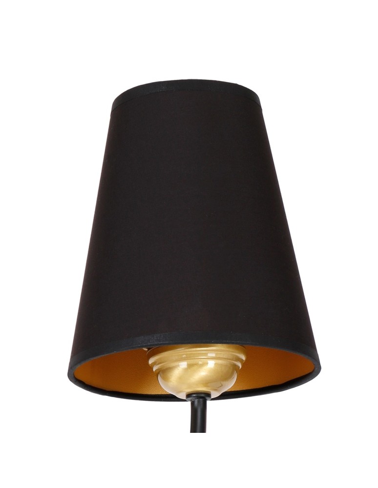 Wall lamps with lampshade - Milagro Wall lamp VICTORIA BLACK 1xE27 MLP4911 - product kolory-swiatla.pl 2