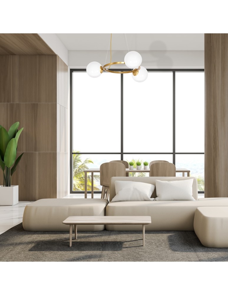 Pendant lamps spheres - Milagro VIENNA 3xE14 pendant lamp MLP5576 - product kolory-swiatla.pl 6