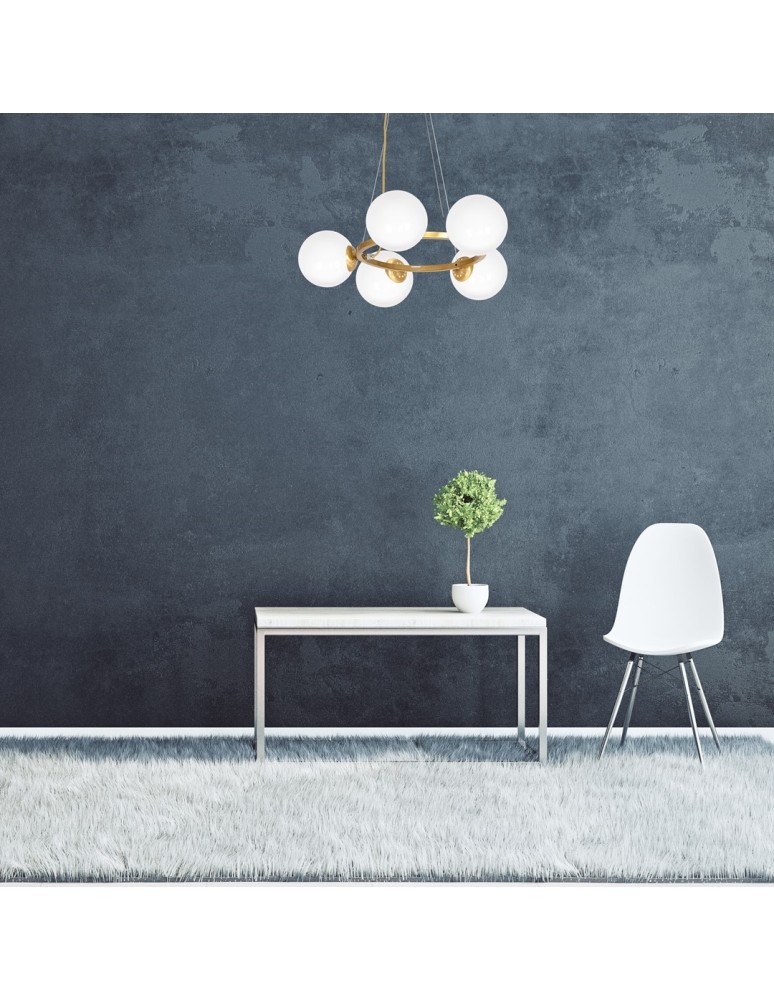 Pendant lamps spheres - Milagro VIENNA 5xE14 pendant lamp MLP5577 - product kolory-swiatla.pl 5