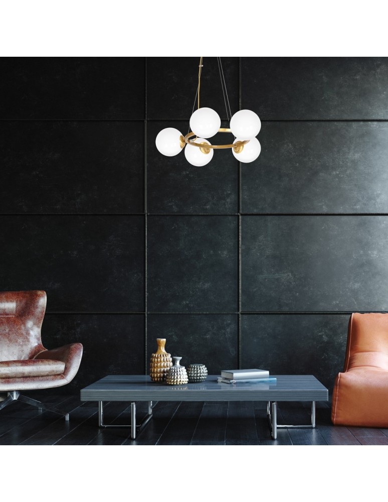 Pendant lamps spheres - Milagro VIENNA 5xE14 pendant lamp MLP5577 - product kolory-swiatla.pl 7