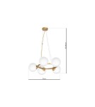 Pendant lamps spheres - Milagro VIENNA 5xE14 pendant lamp MLP5577 - product 9