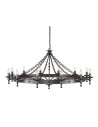Elstead Lighting Interior Pendant WARWICK 12x60W E14 WR12 GRAPHITE