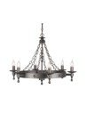 Elstead Lighting Interior Pendant WARWICK 6x60W E14 WR6 GRAPHITE