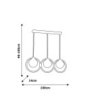 Milagro Lampa wisząca BOSTON 3xE14 MLP5595