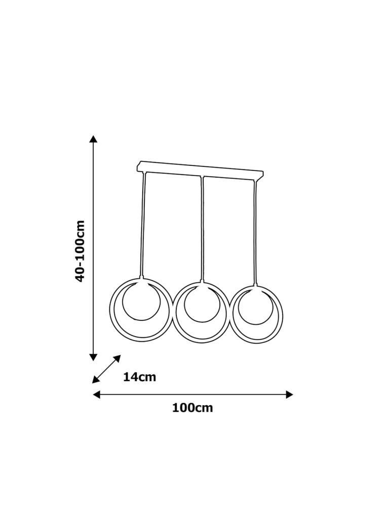Milagro Lampa wisząca BOSTON 3xE14 MLP5595