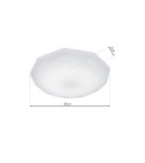 LED Plafonds - Milagro Plafon HEX 16W LED Ø360 mm EK75320 - product 7