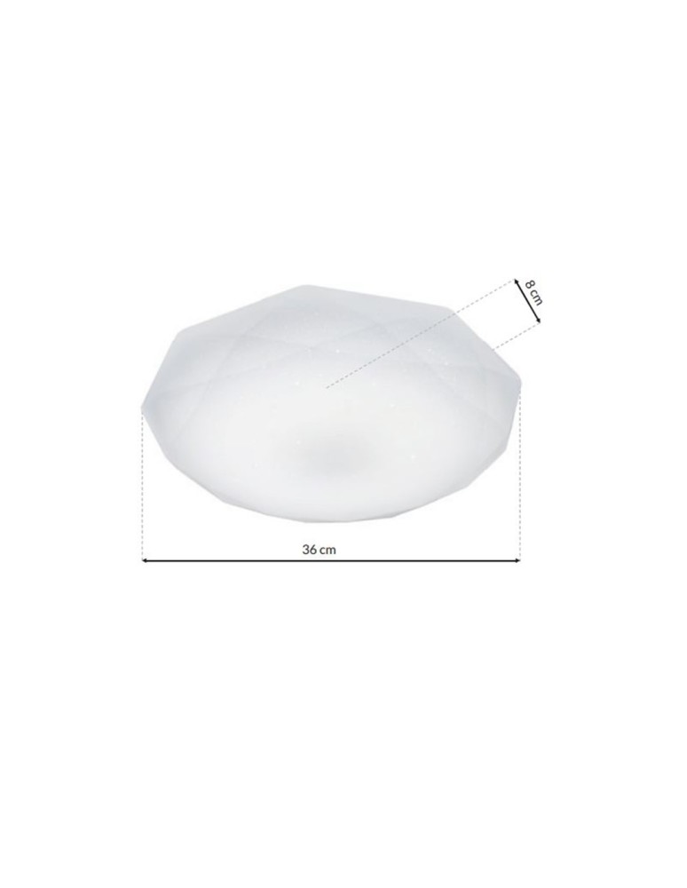 LED Plafonds - Milagro Plafon HEX 16W LED Ø360 mm EK75320 - product kolory-swiatla.pl 7
