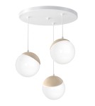 Pendant lamps - Milagro SFERA WOOD 3xE14 pendant lamp MLP5425 - product 2