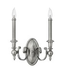 Chandelier wall lamps - Hinkley Wall lamp YORKTOWN 2x60W E14 HK/YORKTOWN2 - product 1