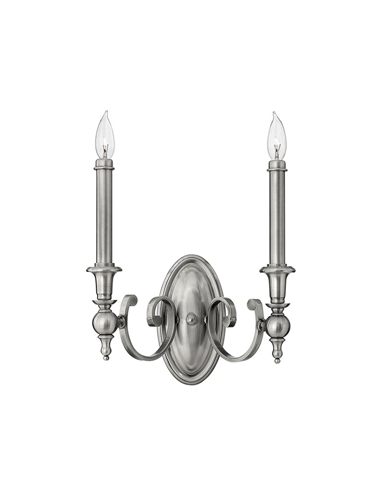 Chandelier wall lamps - Hinkley Wall lamp YORKTOWN 2x60W E14 HK/YORKTOWN2 - product kolory-swiatla.pl 1