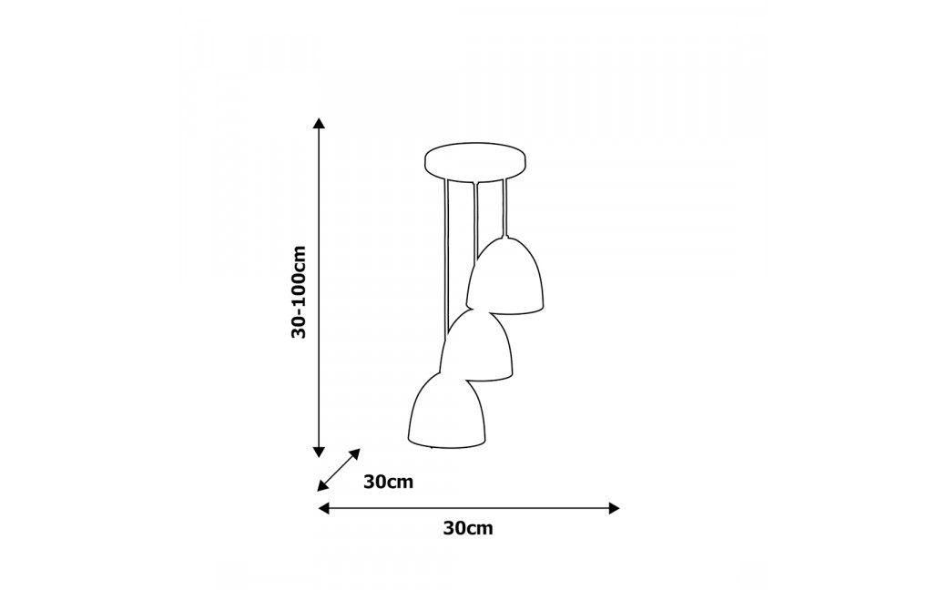 Milagro Lampa wisząca VEGAS 3xE27 MLP5589