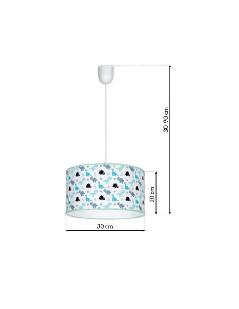 Children's pendant lamps - Milagro DINO 1xE27 pendant lamp MLP4951 - product kolory-swiatla.pl 9