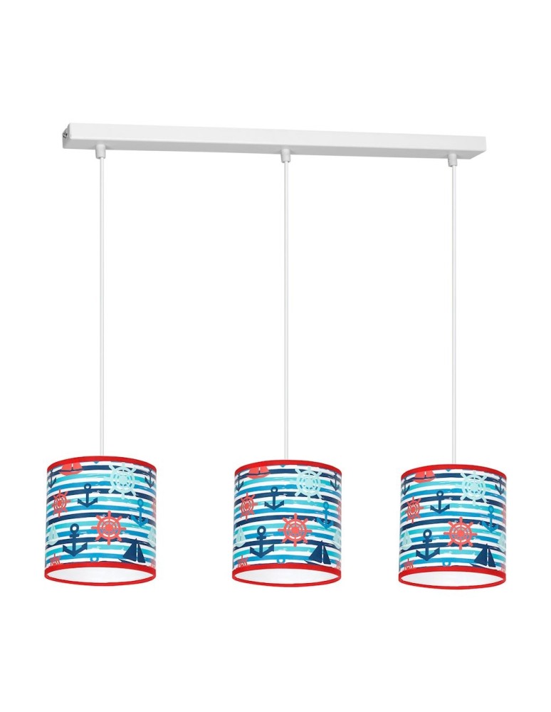 Children's pendant lamps - Milagro MARINE 3xE27 ceiling lamp MLP4957 - product kolory-swiatla.pl 1