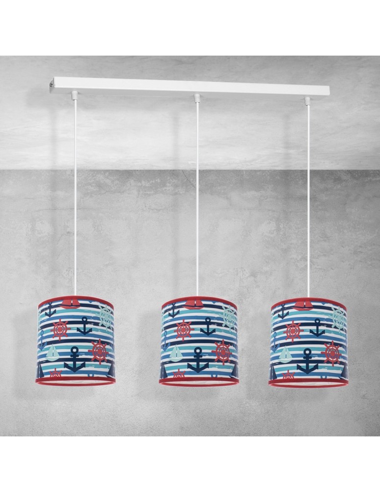 Children's pendant lamps - Milagro MARINE 3xE27 ceiling lamp MLP4957 - product kolory-swiatla.pl 5