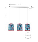 Children's pendant lamps - Milagro MARINE 3xE27 ceiling lamp MLP4957 - product 7