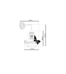 Children's wall lamps - Milagro Wall lamp KAGO WHITE 1xE27 MLP4921 - product 7