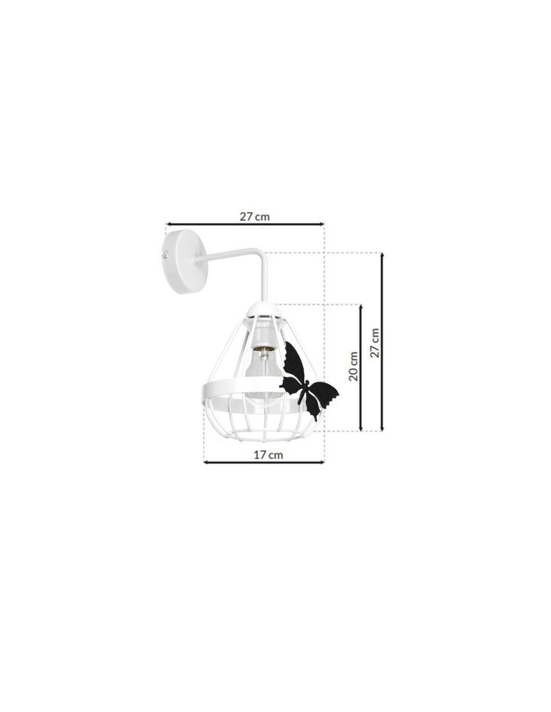Children's wall lamps - Milagro Wall lamp KAGO WHITE 1xE27 MLP4921 - product kolory-swiatla.pl 7