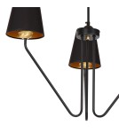 Black chandeliers - Milagro Chandelier VICTORIA BLACK 3xE27 MLP4912 - product 4