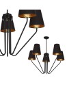 Milagro Żyrandol VICTORIA BLACK 5xE27 MLP4913