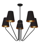 Black chandeliers - Milagro Chandelier VICTORIA BLACK 5xE27 MLP4913 - product 2
