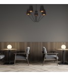 Black chandeliers - Milagro Chandelier VICTORIA BLACK 5xE27 MLP4913 - product 5